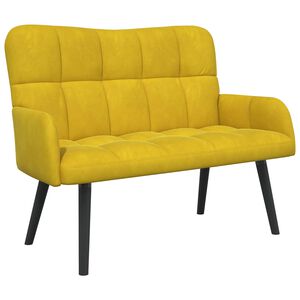 vidaXL Zweisitzer Sofa Gelb 115 x 61 x 87 cm Samt