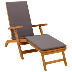 vidaXL Liegestuhl zum Verstellen und Klappen 55 x 146 x 91 cm