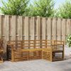 vidaXL Sofagarnituren 4 pcs Natur Massivholz Akazie
