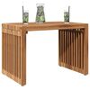 vidaXL Garten-Beistelltisch Braun 50 x 32,5 x 35 cm Massivholz Teak