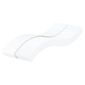 vidaXL Schaumstoffmatratze Wei&szlig; 90x220 cm H&auml;rtegrad H2 H3