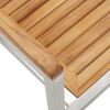 vidaXL Garten Essgruppe 5 pcs Braun Massivholz Teak