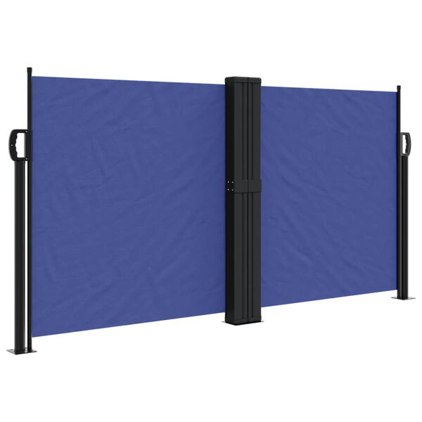 vidaXL Seitenmarkise Ausziehbar Blau 120x600 cm