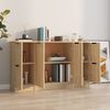 vidaXL Sideboards 3 Stk. Sonoma-Eiche Holzwerkstoff