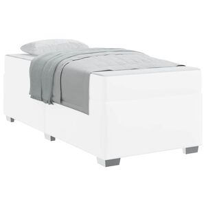 vidaXL Bettrahmen Wei&szlig; 80 x 200 cm Stoff