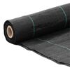 vidaXL Unkrautvlies Schwarz 1x25 m PP