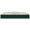 vidaXL Ottoman-Bett ohne Matratze Dunkelgr&uuml;n 200x200 cm Samt