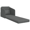 vidaXL Schlafsofa 60cm Dunkelgrau Stoff