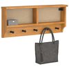 vidaXL Wandgarderobe SANDNES 87x12x35 cm Massivholz Kiefer