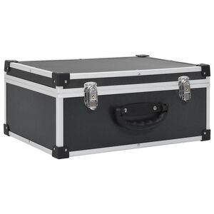 vidaXL CD-Koffer f&uuml;r 60 CDs Aluminium ABS Schwarz