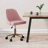 vidaXL Esszimmerstuhl Drehbar Rosa Samt