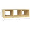 vidaXL Couchtisch 110x50x34 cm Massivholz Kiefer