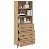 vidaXL Highboard Artisan-Eiche 69,5 x 34 x 180 cm Holzwerkstoff