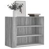 vidaXL Wandregal Grau Sonoma 75x35x60 cm Holzwerkstoff