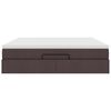 vidaXL Ottoman-Bett mit Matratze Dunkelbraun 180x200 cm Stoff