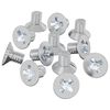 vidaXL Senkkopfschrauben 12 pcs Silber M4 x 6 mm Eisen