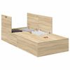 vidaXL Aufbewahrungsbettgestell Sonoma-Eiche 90 x 190 cm Holzwerkstoff