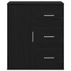 vidaXL Sideboard Schwarz Eichen-Optik 60 x 31 x 70 cm Holzwerkstoff