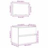 vidaXL Badezimmerm&ouml;bel-Set 2 pcs Altholz Sperrholz und Metall