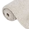 vidaXL Teppich Shaggy Hochflor Creme 80x150 cm