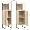 vidaXL Badezimmerschrank Beige 33 x 33 x 120,5 cm Holzwerkstoff