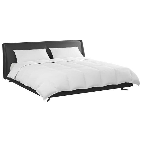 vidaXL Bettdecken Set mit Kissen 3 pcs Wei&szlig; Daunenfeder