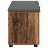 vidaXL Flurbank mit Kissen mit Speicher Altholz 80 x 46 x 46 cm