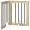 vidaXL Klappbares Hundetor mit St&auml;ndern 2 pcs Sonoma-Eiche 160,5 cm