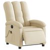 vidaXL Massagesessel Elektrisch Creme Stoff