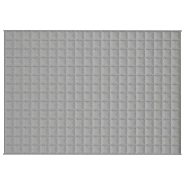 vidaXL Gewichtsdecke Grau 138x200 cm 10 kg Stoff