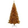 vidaXL Weihnachtsbaum mit 300 LEDs mit St&auml;nder Gold 240 cm PET
