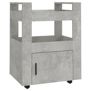 vidaXL K&uuml;chenwagen Betongrau 60x45x80 cm Holzwerkstoff