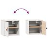 vidaXL Wandschrank Weiß 31,5x30x30 cm Massivholz Kiefer