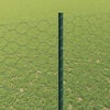 vidaXL Zaun mit Pfosten Gr&uuml;n 1,5 x 10 m Stahl und PVC