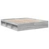 vidaXL Bettgestell Grau Sonoma 180x200 cm