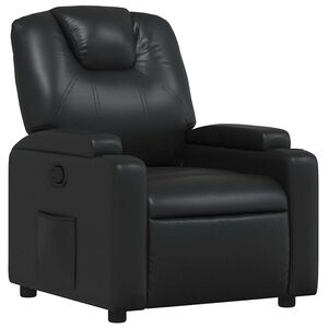 vidaXL Relaxsessel Schwarz Kunstleder