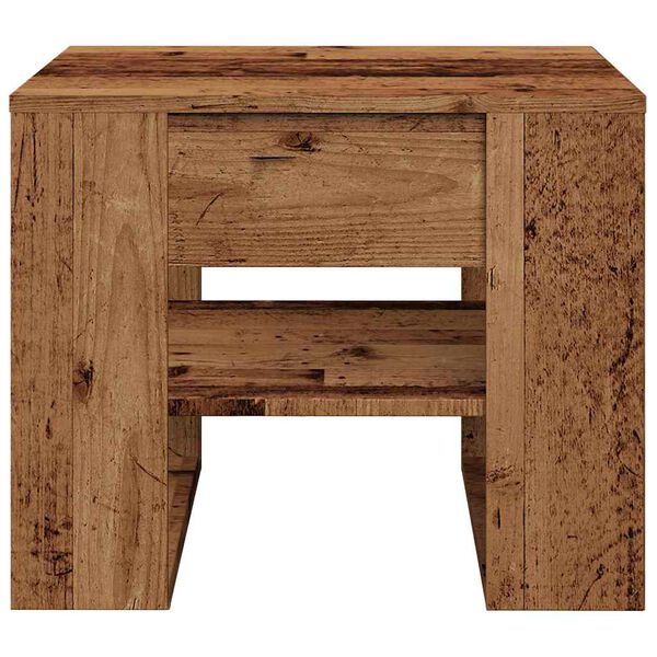 vidaXL Couchtisch Altholz-Optik 55,5x55x45 cm Holzwerkstoff