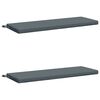 vidaXL Bankkissen SOEST 2 stk. 100 % Polyester Blau 100 x 40 x 5 cm