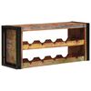 vidaXL Weinregal Braun 100 x 45 x 33 cm Massives Altholz