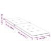 vidaXL Liegestuhl-Auflage Melange Hellgrau (75+105) x 50 x 4 cm Stoff