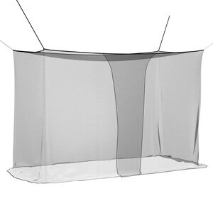vidaXL Moskito-Netz f&uuml;r das Bett 156 Mesh Schwarz 220 x 100 x 150 cm