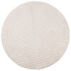 vidaXL Bereichsteppiche Rund SIROLO Beige &Oslash; 120 CM Polyester