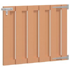 vidaXL Gartentor 100 x 80 cm WPC und Aluminium Braun