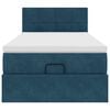 vidaXL Ottoman-Bett mit Matratze Dunkelblau 80x200 cm Samt