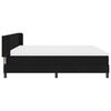 vidaXL Boxspringbett mit Matratze Schwarz 200 x 200 cm Polyester