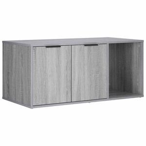 vidaXL Katzenkiste M&ouml;bel Sonoma-Grau 100 x 49 x 45 cm Holzwerkstoff