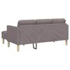 vidaXL Sofa Set mit Kissen Taupe Polyester