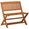 vidaXL Kinderbank 1 -Seater 61 x 38 x 57 cm Massives Eukalyptus Holz