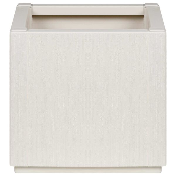 vidaXL Blumenkiste Wei&szlig; 36 x 36 x 35 cm Kunststoff