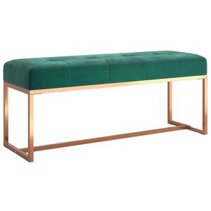 vidaXL Sitzbank Dunkelgr&uuml;n 110x36x45 cm Samt